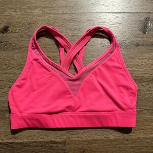 Lululemon Athletica minimalist sports bra hot pink size 8